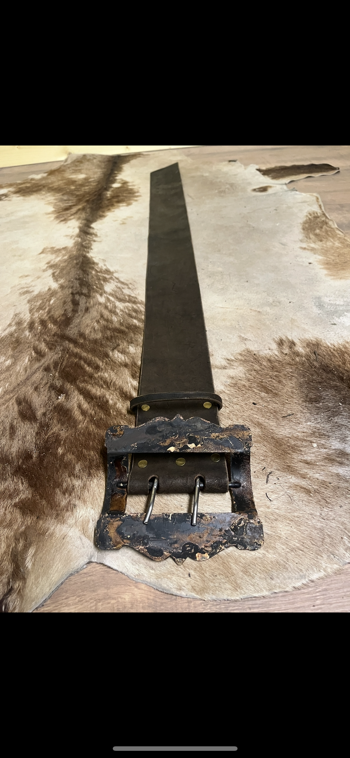Krampusgürtel Braun/Schwarz