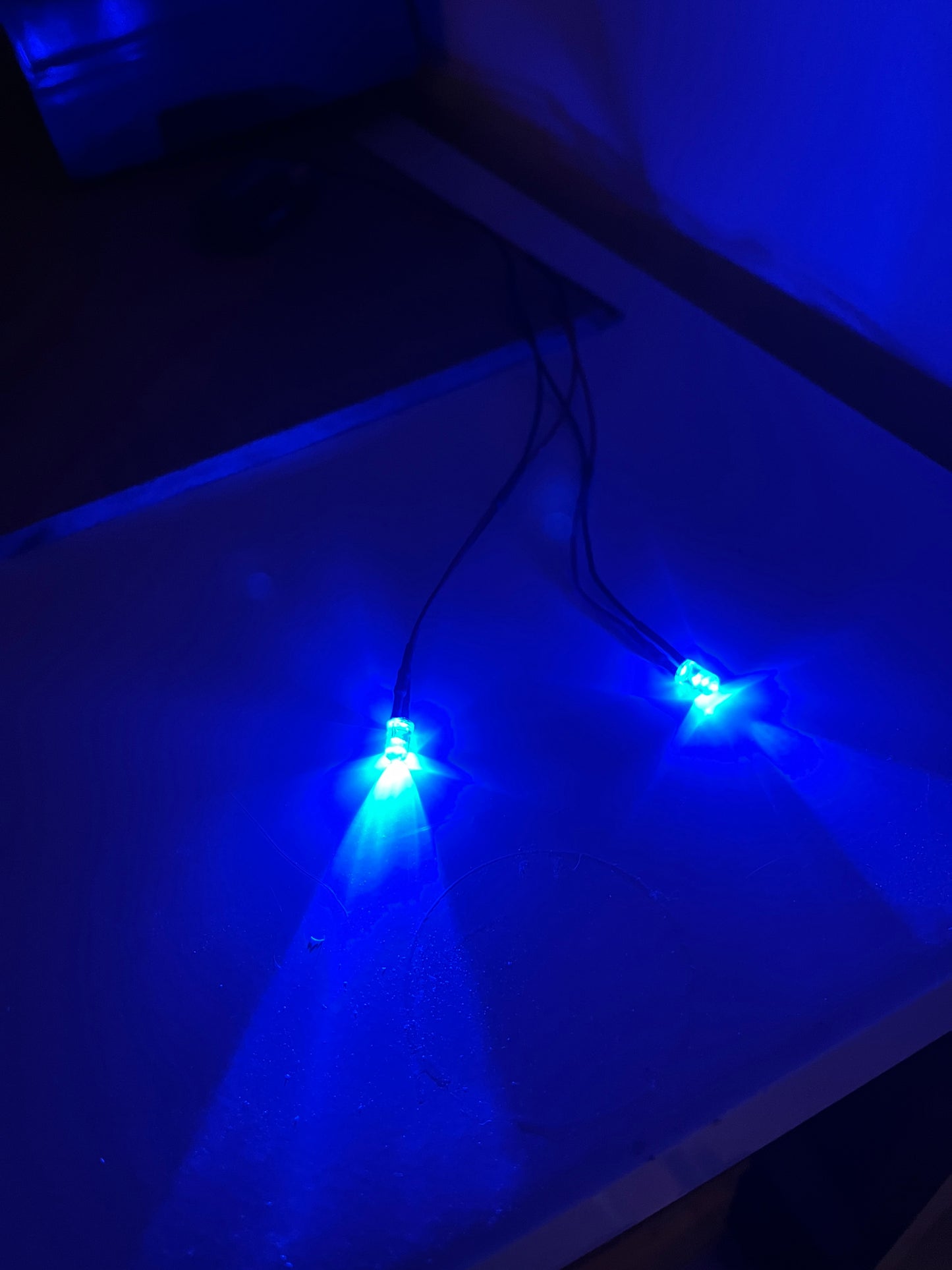 Led für 9V Block ohne Schalter Blau