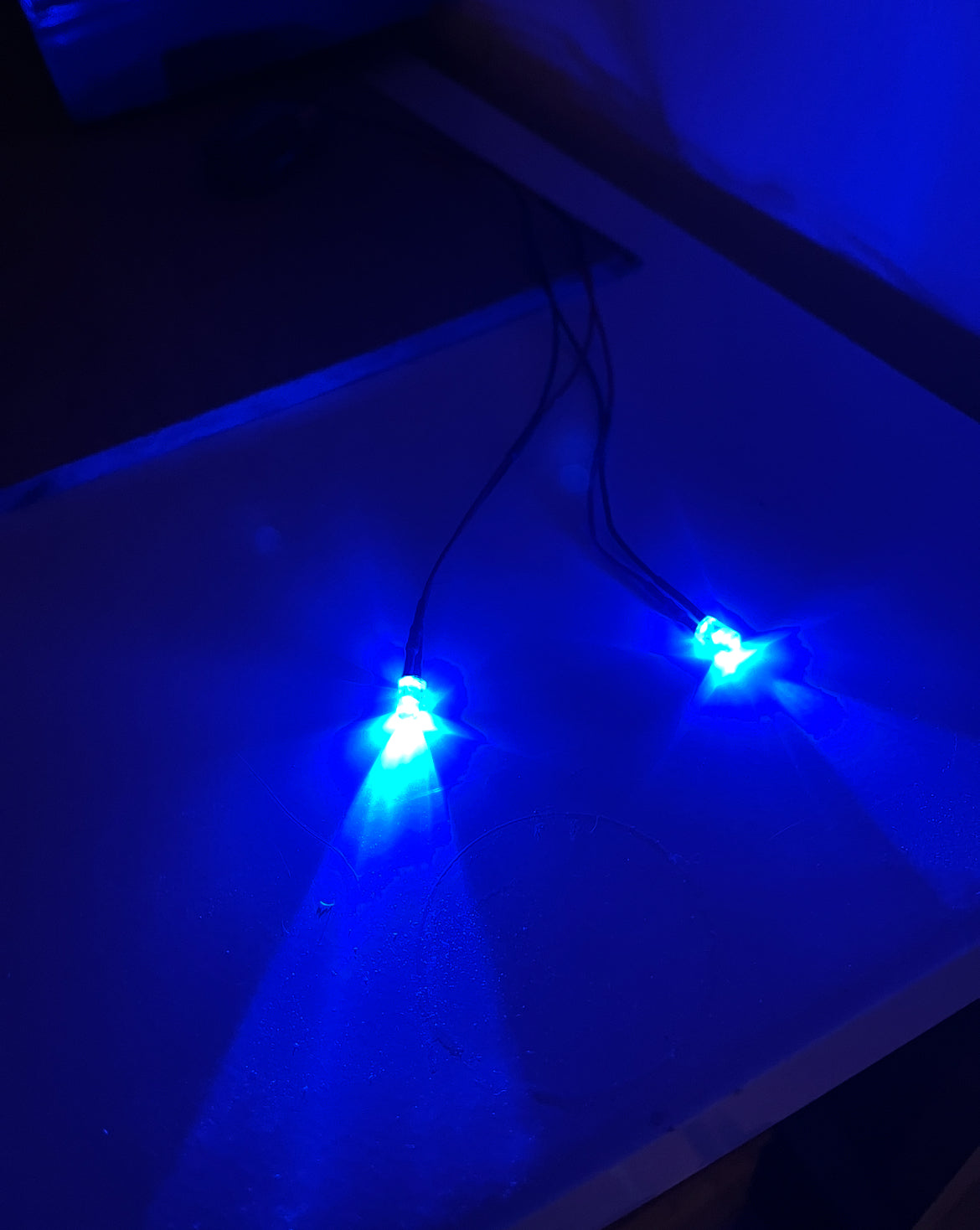 Led Schaltung mit Schalter Blau