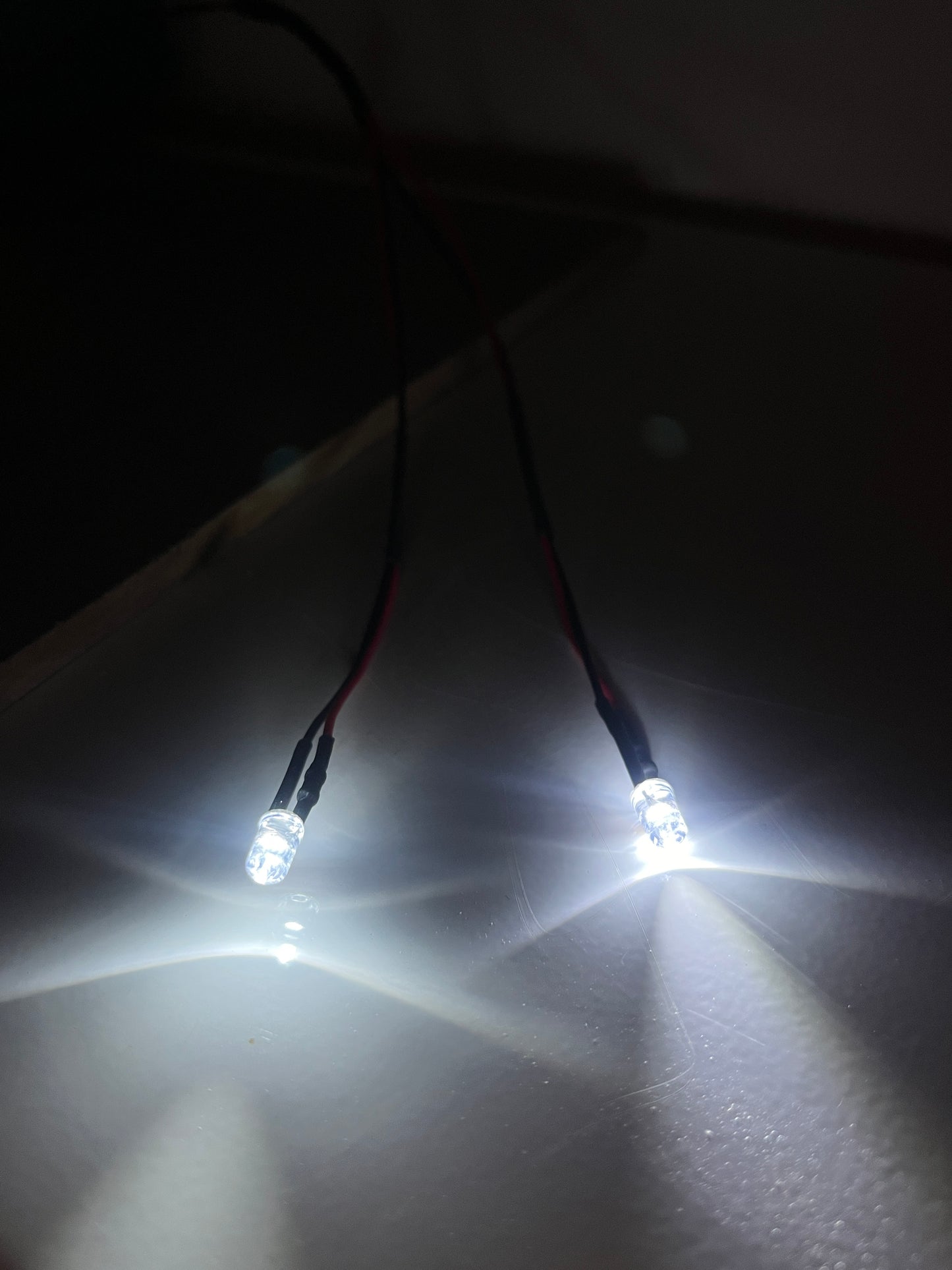 Led für 9V Block ohne Schalter Kalt weis