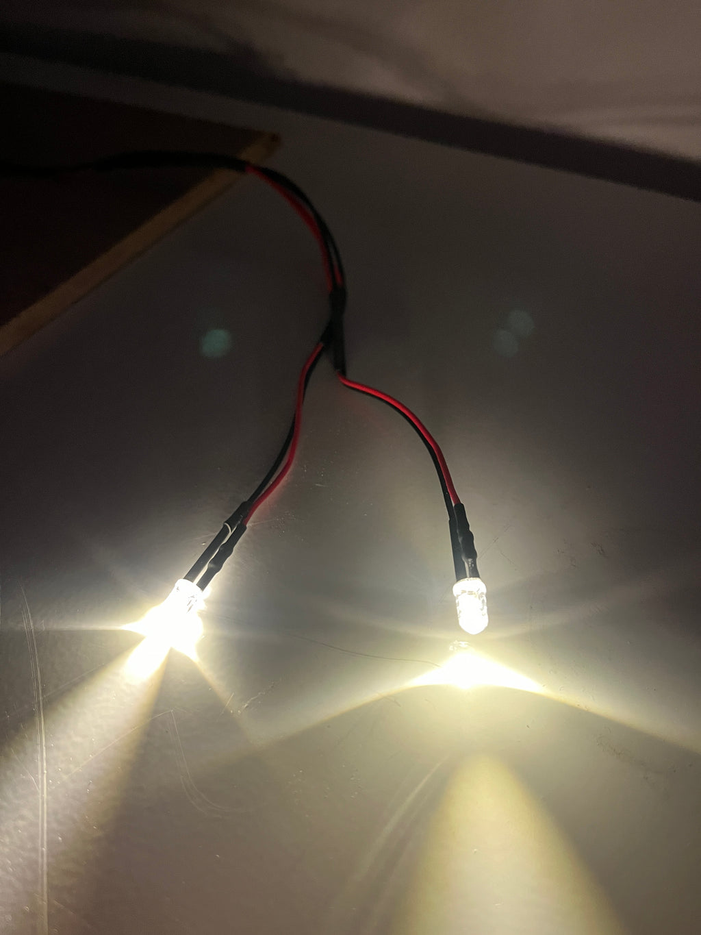 Led für 9V Block ohne Schalter Warm Weis