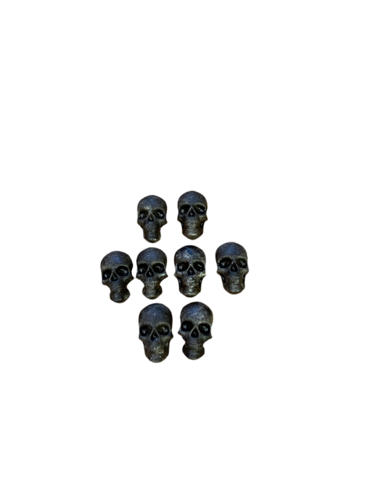 Mini Totenköpfe 1cm Schwarz