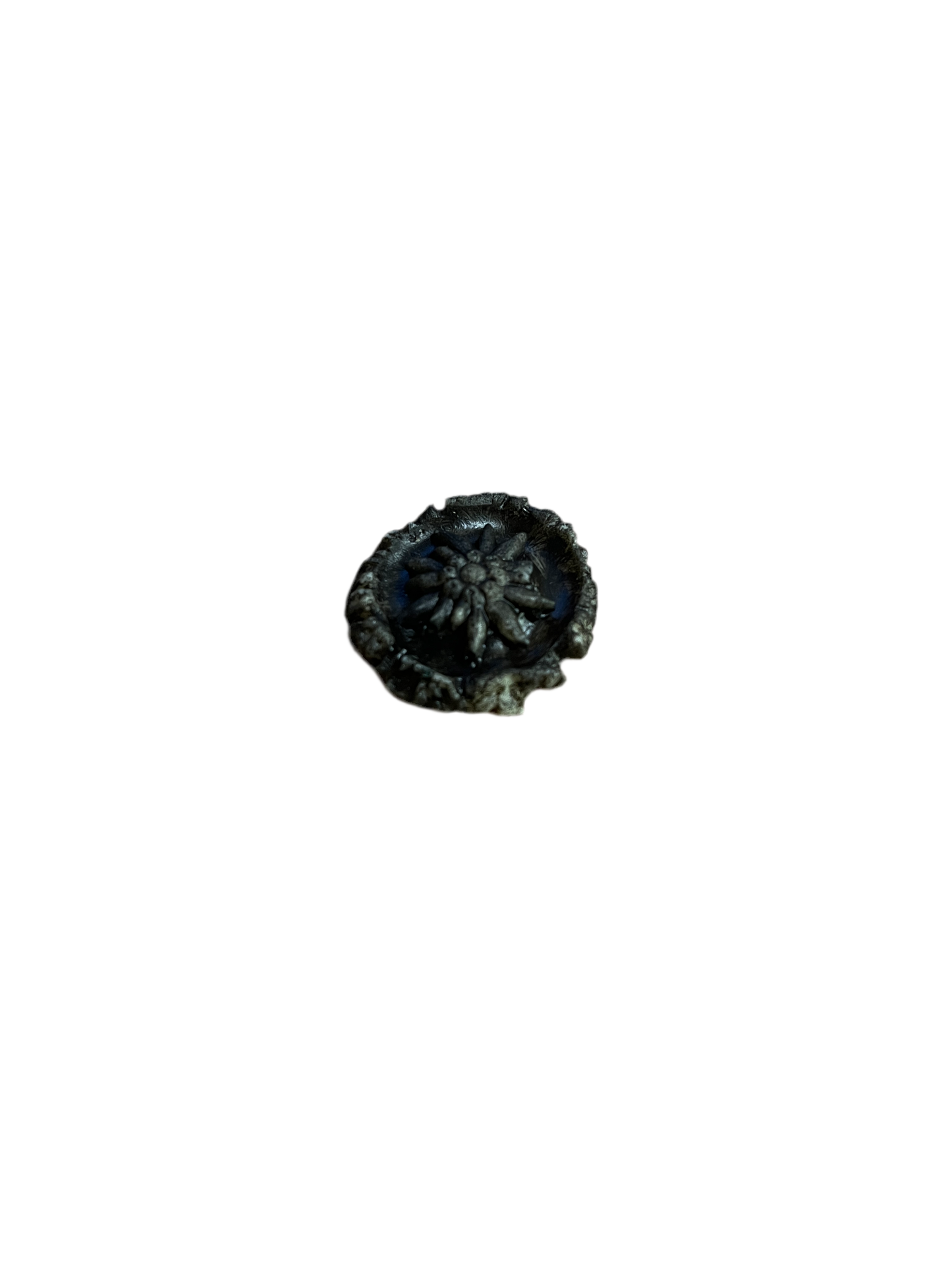 Edelweiß Plakette Schwarz