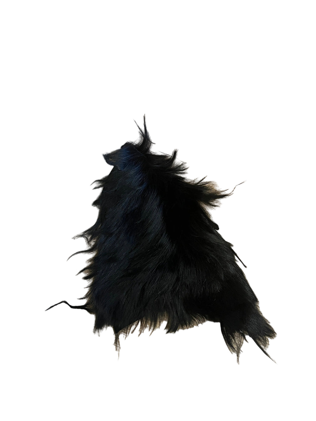 Kopffell Genäht schwarz