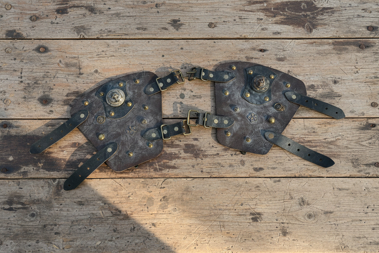 Handgamaschen Braun Antik