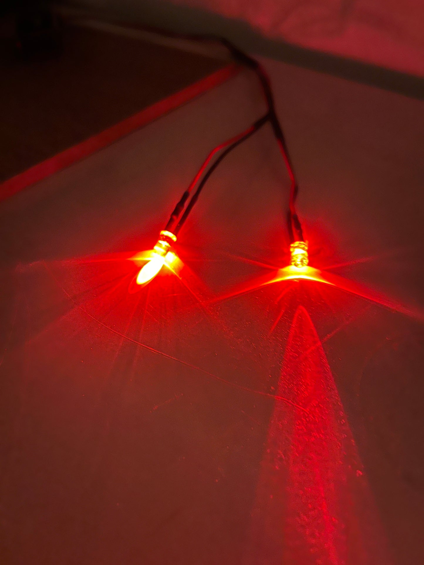 Led für 9V Block ohne Schalter Rot