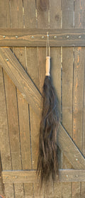 Pferde Schweif Schwarz mit Griff