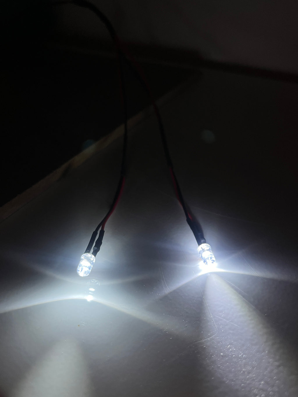 Led für 9V Block ohne Schalter Kalt weis