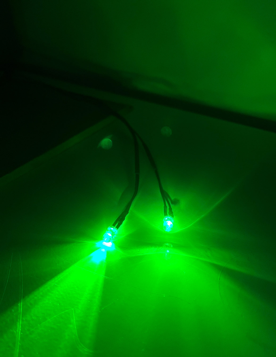 Led Schaltung mit Schalter Grün