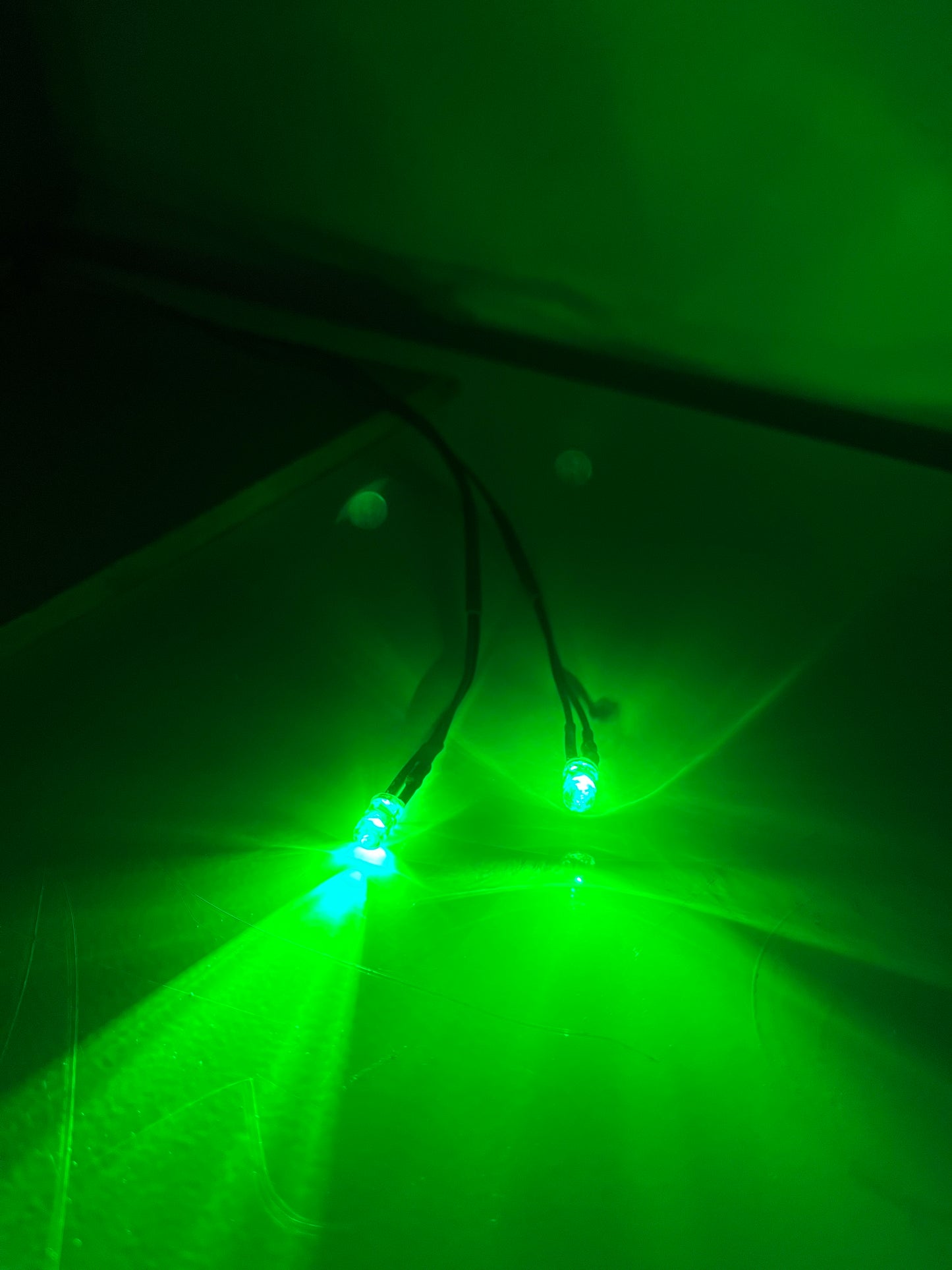 Led für 9V Block ohne Schalter Grün